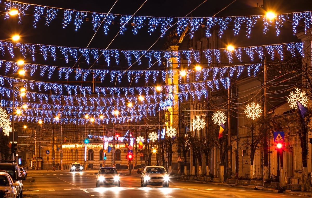 Plasă iluminat festiv