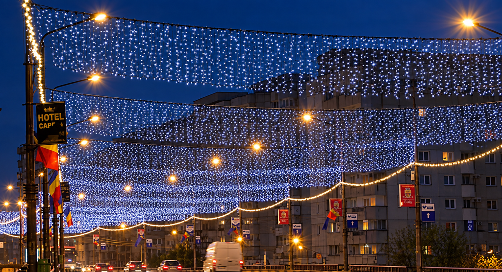 Plasă iluminat festiv